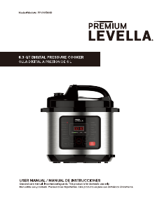 Manual Premium PPC10580D Pressure Cooker