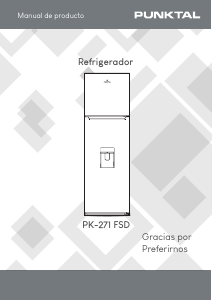 Manual de uso Punktal PK-271 FSD Frigorífico combinado