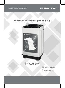 Manual de uso Punktal PK-005 LAV Lavadora
