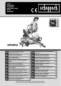 Manual de uso Scheppach HM305SL Sierra de inglete
