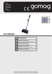 Manual Scheppach SNF400 Snow Blower