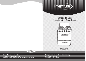 Manual de uso Premium PGS3016 Cocina
