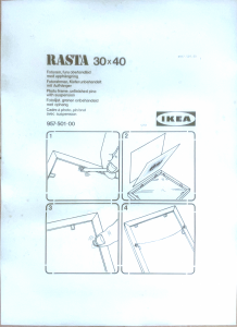 Hướng dẫn sử dụng IKEA RASTA Khung ảnh