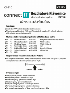 Návod Connect IT CI-210 Klávesnica