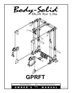 Handleiding Body-Solid GPRFT Fitnessapparaat