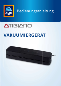 Bedienungsanleitung Ambiano GT-CM-04 Vakuumierer