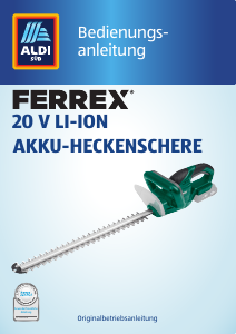 Bedienungsanleitung Ferrex FAH 20-I1 Heckenschere