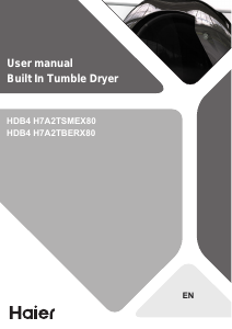 Handleiding Haier HDB4 H7A2TSMEX80 Wasdroger