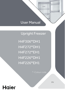 Manual Haier H4F306WDH1BE Freezer