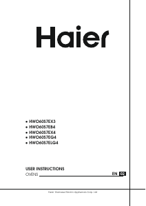 Manual Haier HWO60S7EG4 Oven