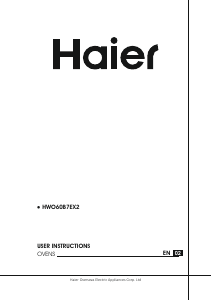 Manual Haier HWO60B7EX2 Oven
