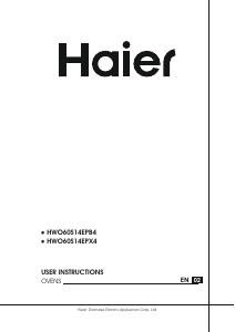 Manual Haier HWO60S14EPB4 Oven
