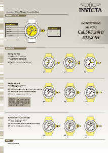 Handleiding Invicta Sea Base 20181 Horloge