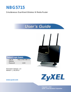 Manual ZyXEL NBG5715 Router