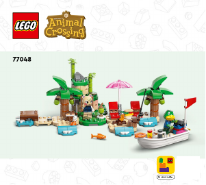 Rokasgrāmata Lego set 77048 Animal Crossing Kappn salas brauciens ar laivu