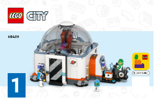 Manual Lego set 60439 City Space ccience lab