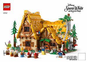 Manual Lego set 43242 Disney Snow White and the seven dwarfs cottage
