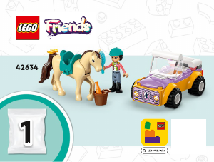 Manuale Lego set 42634 Friends Rimorchio con cavallo e pony