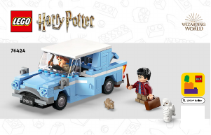 Manual de uso Lego set 76424 Harry Potter Ford Anglia Volador