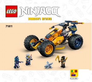 Manual Lego set 71811 Ninjago Arins ninja off-road buggy car