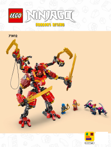 Manual de uso Lego set 71812 Ninjago Meca Escalador Ninja de Kai