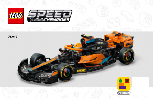 Manual de uso Lego set 76919 Speed Champions Coche de Carreras de Fórmula 1 McLaren 2023
