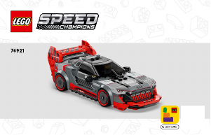 Manual de uso Lego set 76921 Speed Champions Coche de Carreras Audi S1 e-tron quattro