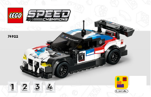 Manual Lego set 76922 Speed Champions BMW M4 GT3 & BMW M Hybrid V8 race cars