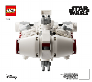 Manual Lego set 75376 Star Wars Tantive IV