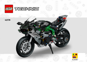 Manuale Lego set 42170 Technic Motocicletta Kawasaki Ninja H2R