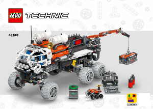 Manual de uso Lego set 42180 Technic Róver Explorador del Equipo de Marte
