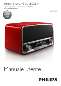 Manuale Philips ORT7500 Radio