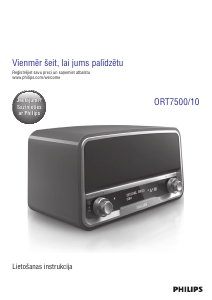Rokasgrāmata Philips ORT7500 Radioaparāts