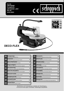 Manual Scheppach DECO-FLEX Serra de rolagem