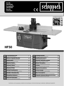 Manual Scheppach HF50 Table Saw