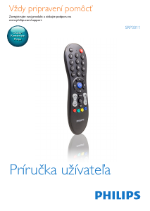 Návod Philips SRP3011 Diaľkový ovládač