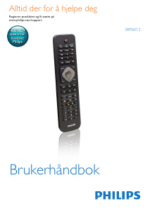 Bruksanvisning Philips SRP6013 Fjernkontroll