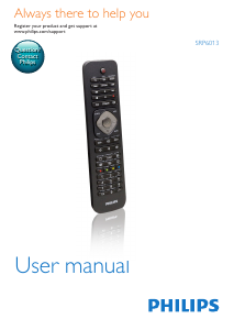 Manual Philips SRP6013 Remote Control