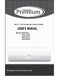 Handleiding Premium PAC12337 Airconditioner