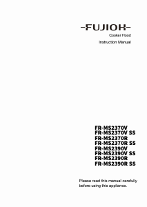 Manual Fujioh FR-MS2390R Cooker Hood