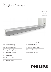 Käyttöohje Philips CSS2113 Kotiteatterijärjestelmä