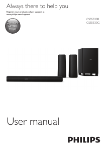 Manual Philips CSS5330B Home Theater System