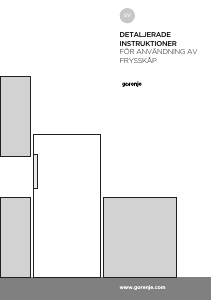 Bruksanvisning Gorenje FN6192PW Frys