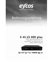 Bedienungsanleitung Eycos S 45.15 HDI Plus Digital-receiver