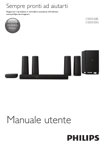 Manuale Philips CSS5530B Sistema home theater