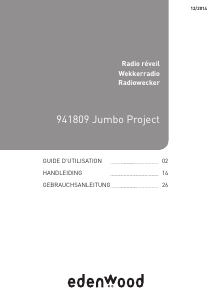Mode d’emploi Edenwood 941809 Jumbo Project Radio-réveil