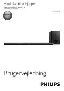 Brugsanvisning Philips HTL5160B Hjemmebiosystem