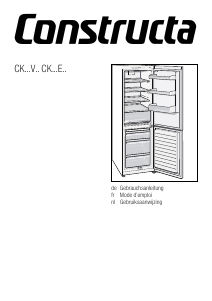 Bedienungsanleitung Constructa CK536EL30 Kühl-gefrierkombination