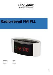 Mode d’emploi ClipSonic AR306 Radio-réveil
