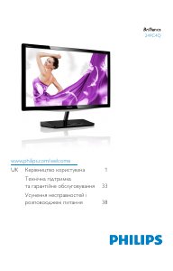 Manual Philips 249C4QSB Monitor LED